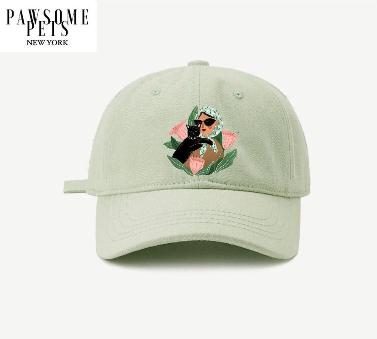 Cat Mom Embroidered Baseball Cap