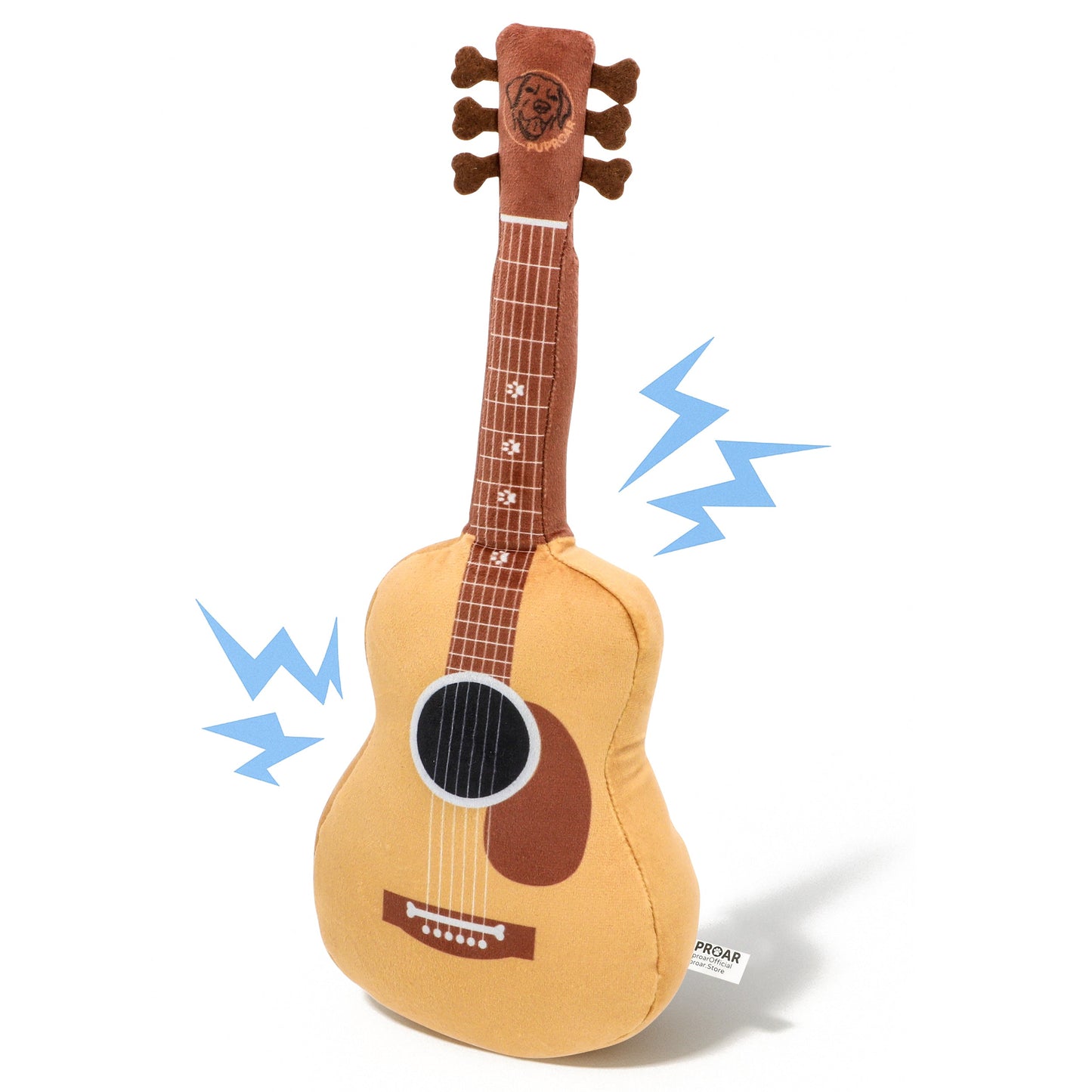 Guitar Squeaky Plush Dog Toy