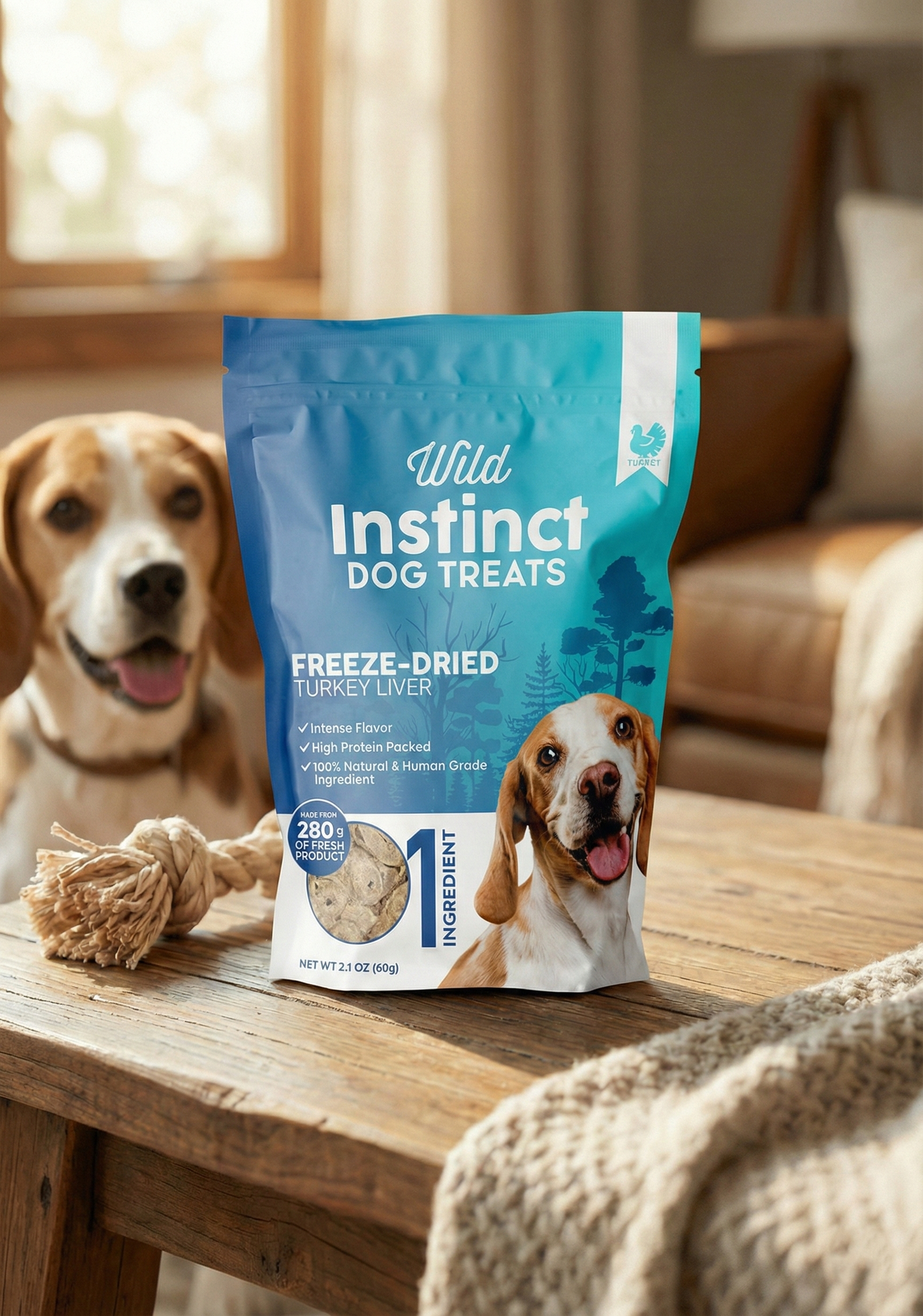 Freeze Dried Turkey Liver Dog Treats