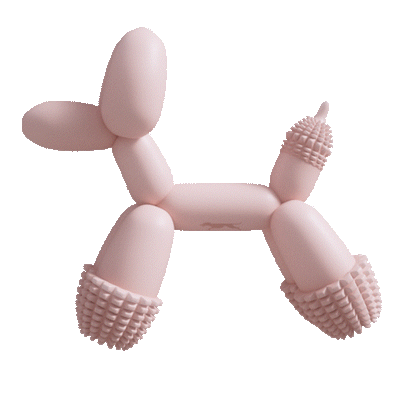 Pink Balloon Dog Toy for Small Dogs
