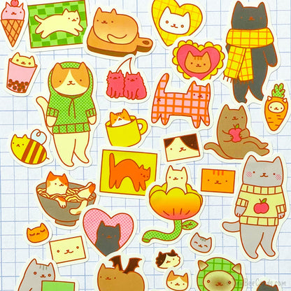 Cat Life Sticker Sheet