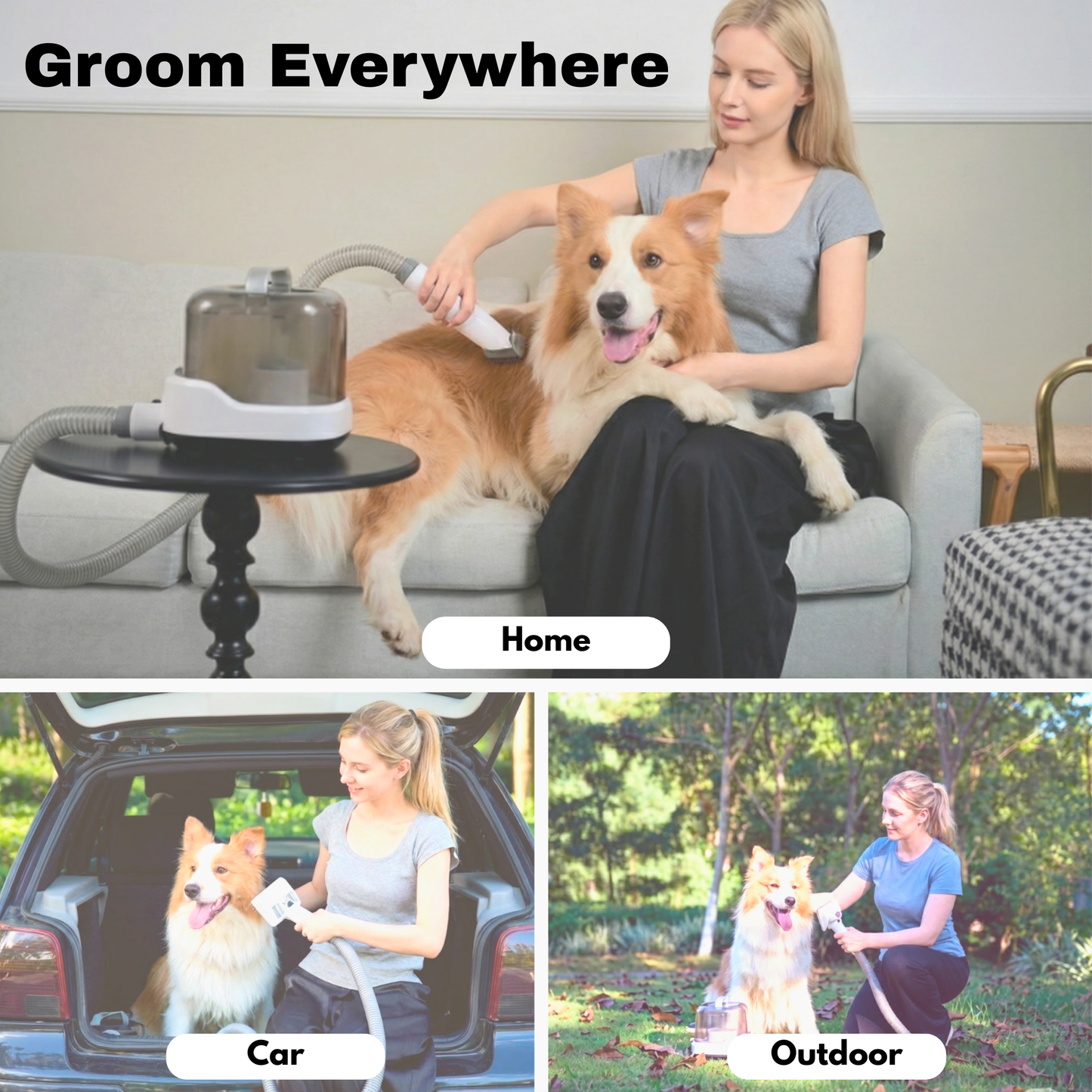 CalmCare Cordless Vacuum Grooming Kit by Dr. Milou