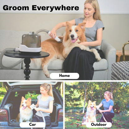 CalmCare Cordless Vacuum Grooming Kit by Dr. Milou