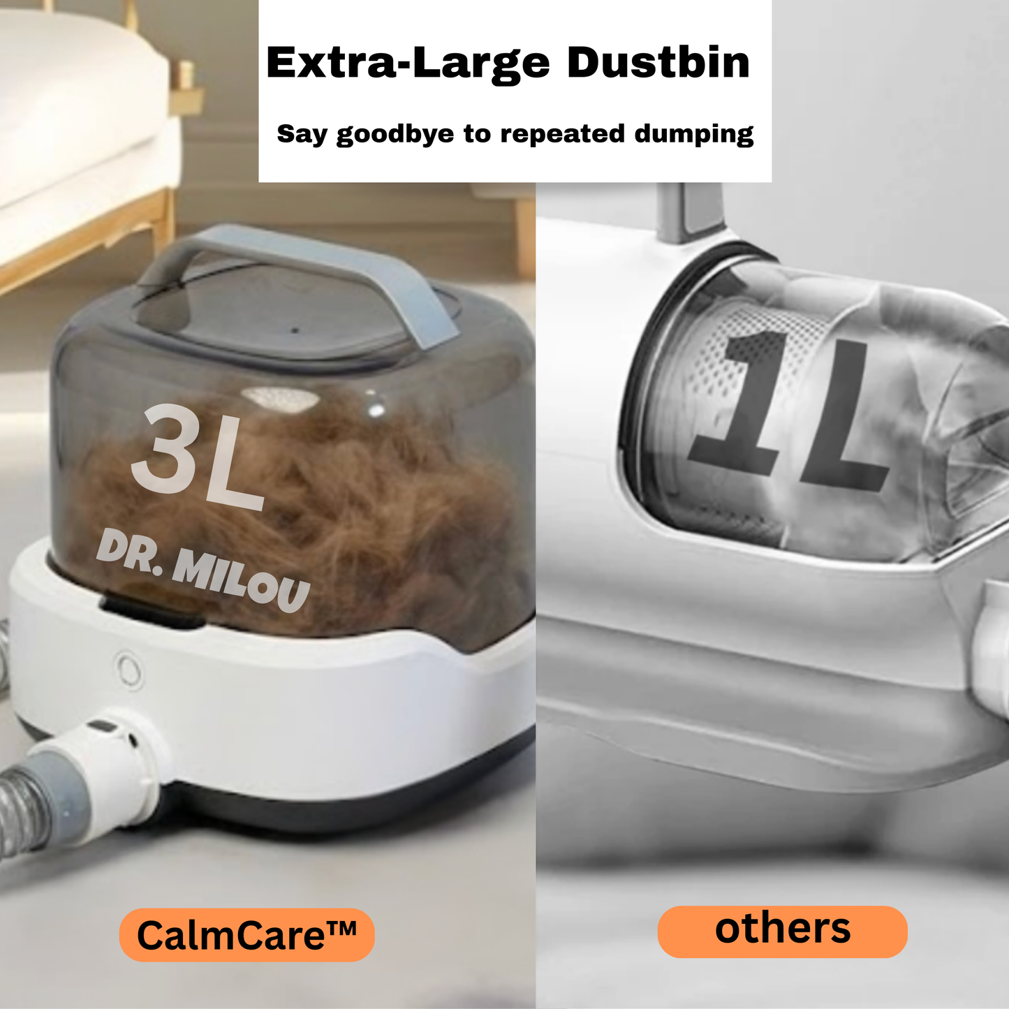CalmCare Cordless Vacuum Grooming Kit by Dr. Milou