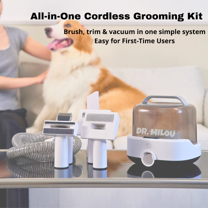 CalmCare Cordless Vacuum Grooming Kit by Dr. Milou