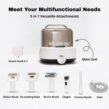 CalmCare Cordless Vacuum Grooming Kit by Dr. Milou