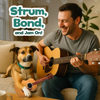Guitar Squeaky Plush Dog Toy