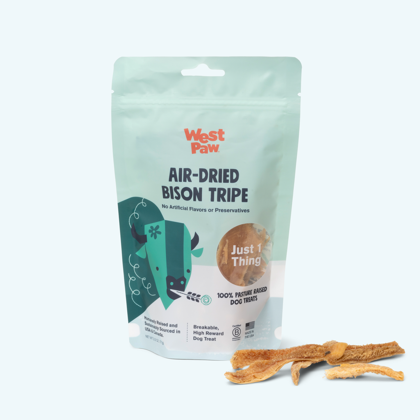 Bison Tripe Air-Dried Dog Treats
