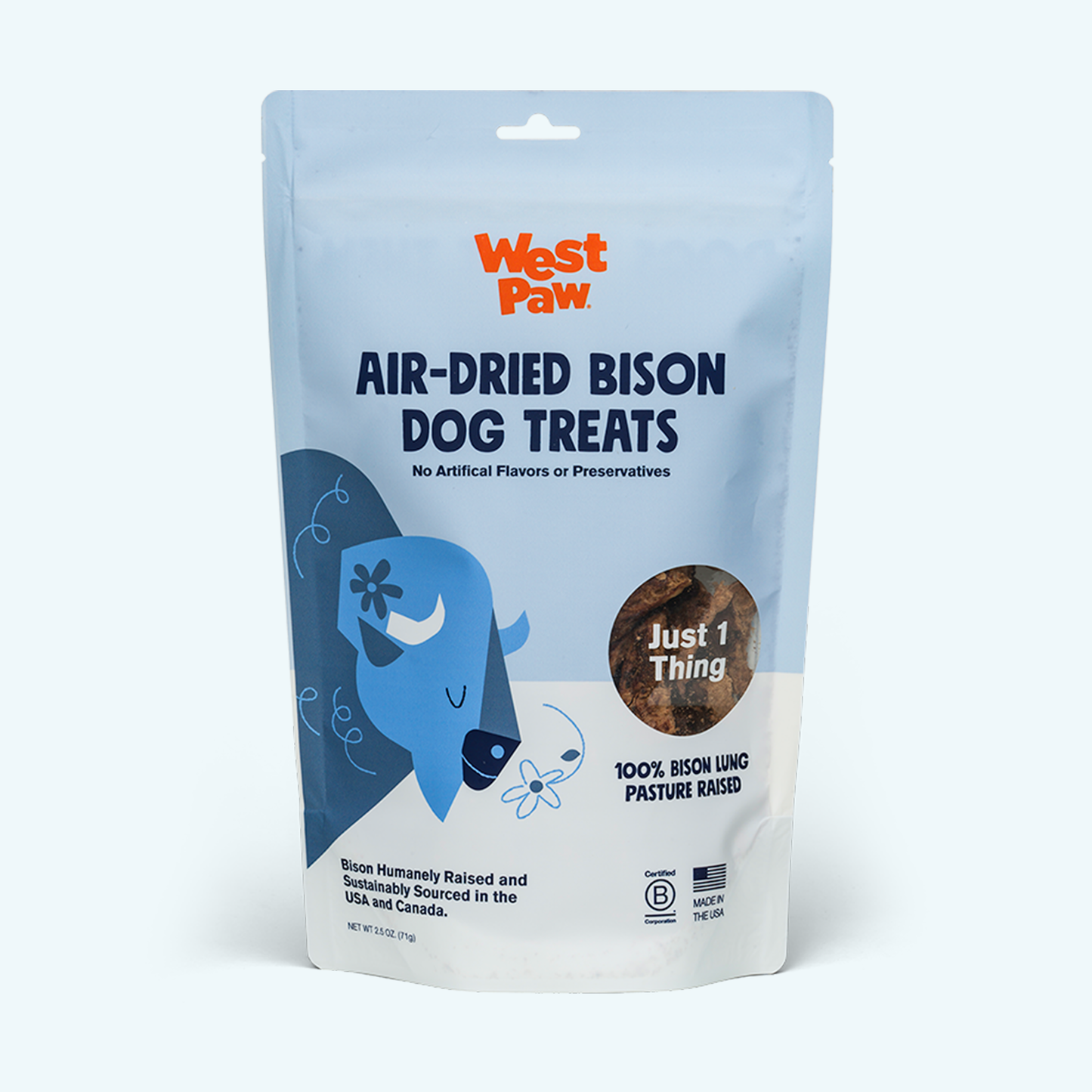 Bison Lung Air-Dried Dog Treats