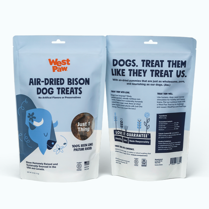 Bison Lung Air-Dried Dog Treats