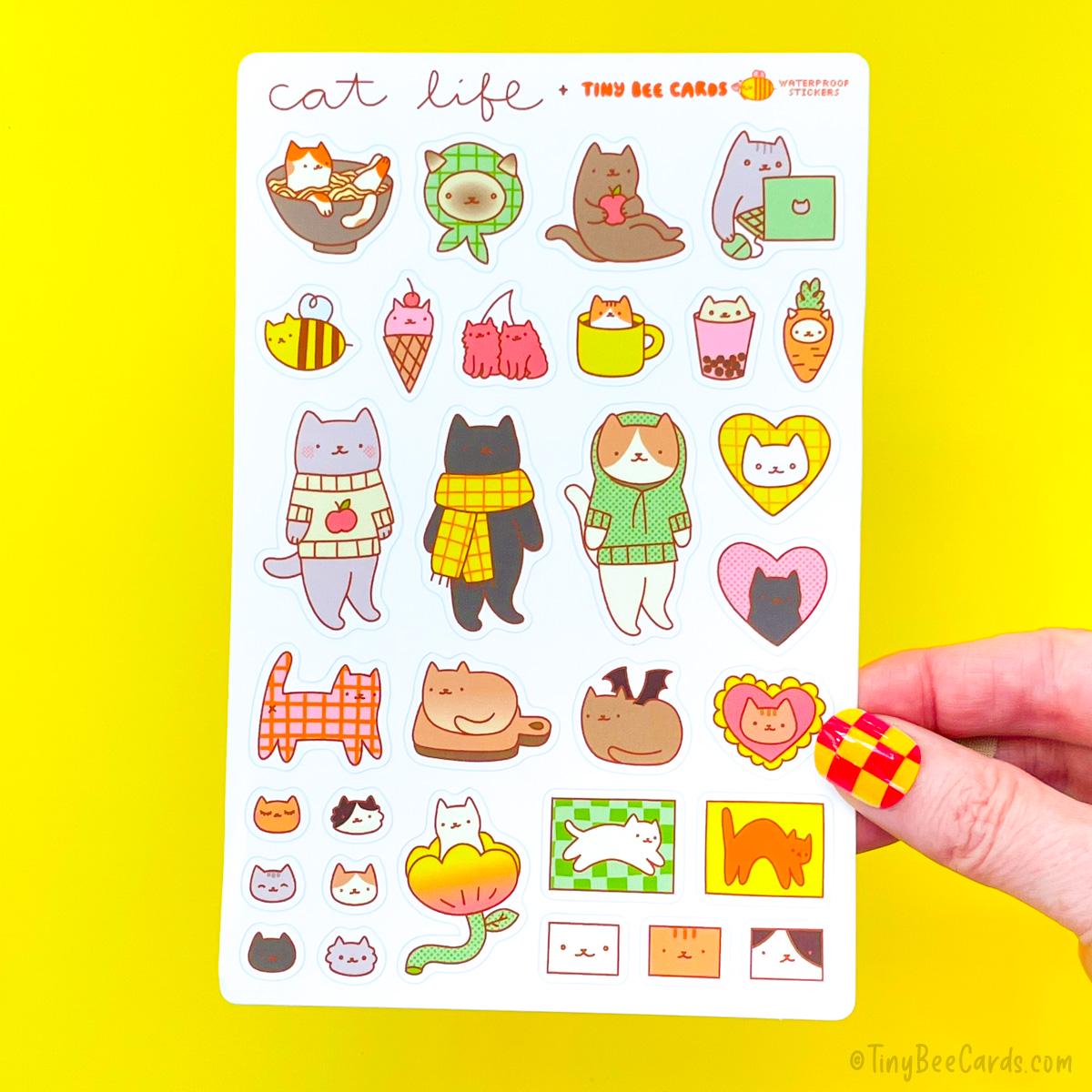 Cat Life Sticker Sheet