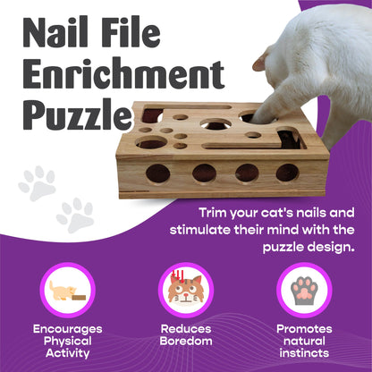 The Original Cat Nail File Enrichment Box