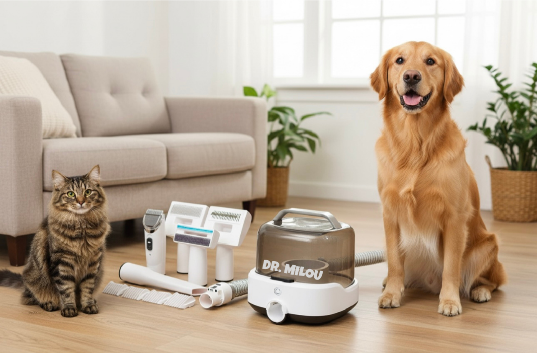 CalmCare Cordless Vacuum Grooming Kit by Dr. Milou