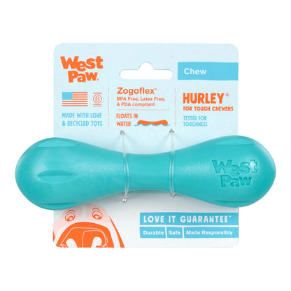 Hurley Teal Dog Bone Chew Toy