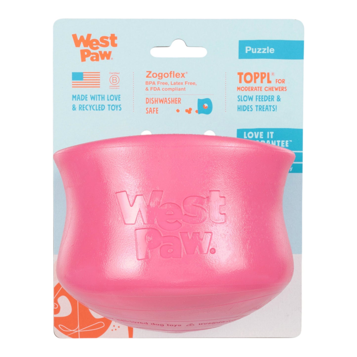 Toppl Geranium Puzzle Treat Toy