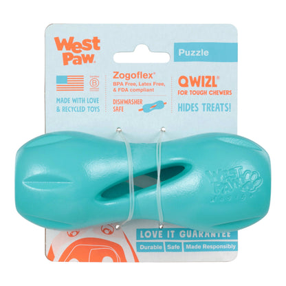 Qwizl Teal Treat Toy for Dogs