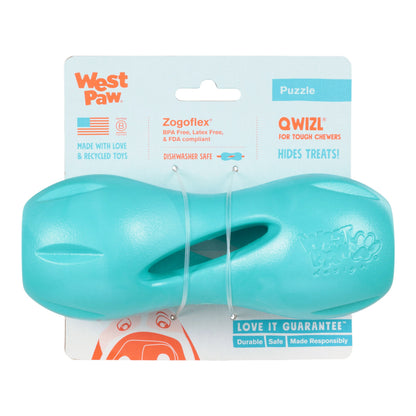 Qwizl Teal Treat Toy for Dogs