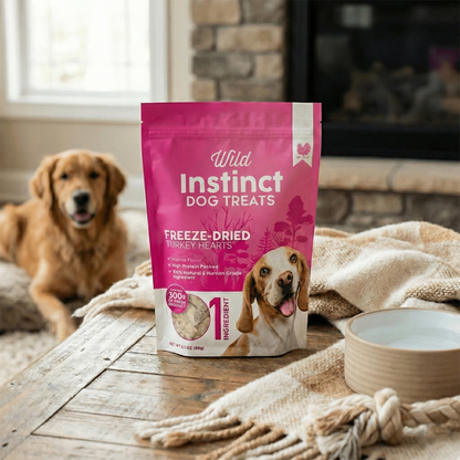 Freeze Dried Turkey Heart Dog Treats