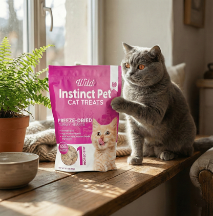 Freeze Dried Turkey Heart Cat Treats