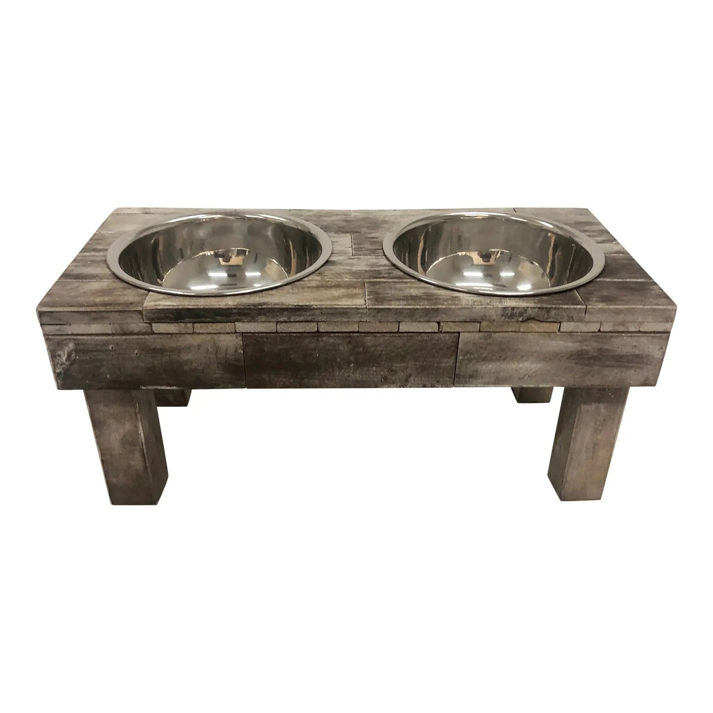 Elevated Double Bowl Pet Feeder