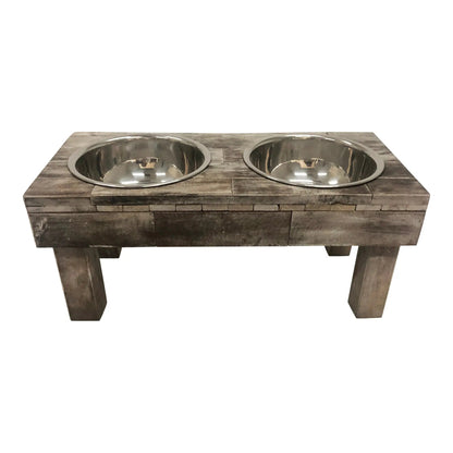 Elevated Double Bowl Pet Feeder
