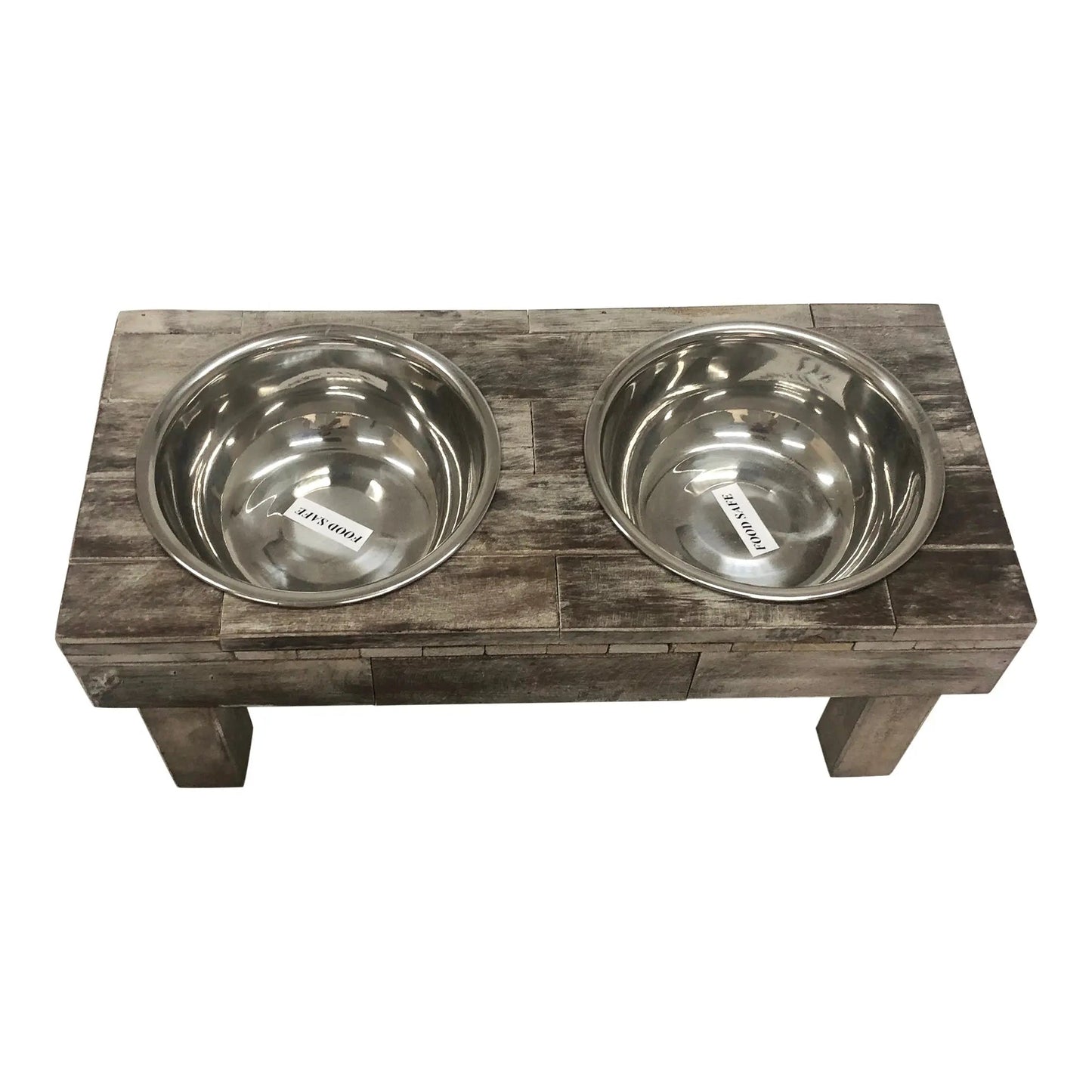 Elevated Double Bowl Pet Feeder