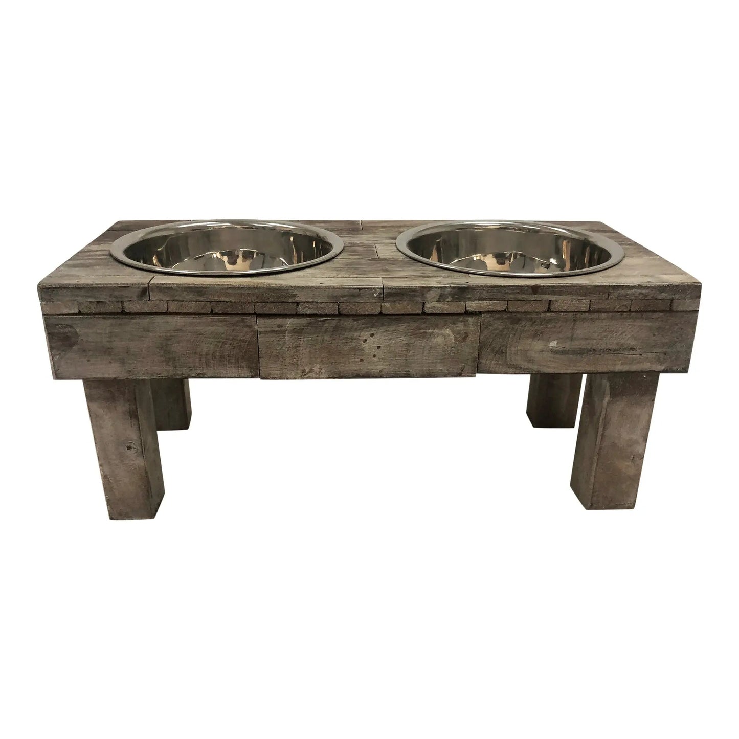 Elevated Double Bowl Pet Feeder