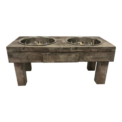 Elevated Double Bowl Pet Feeder