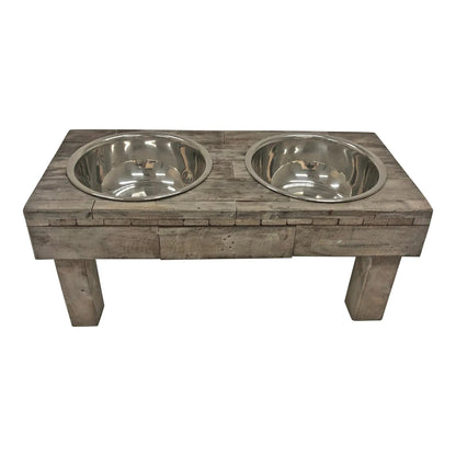 Elevated Double Bowl Pet Feeder