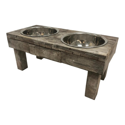 Elevated Double Bowl Pet Feeder