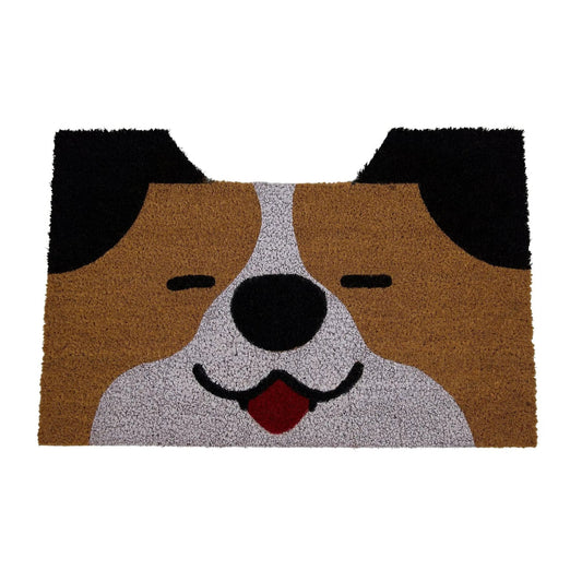 Dog Print Natural Coir Doormat