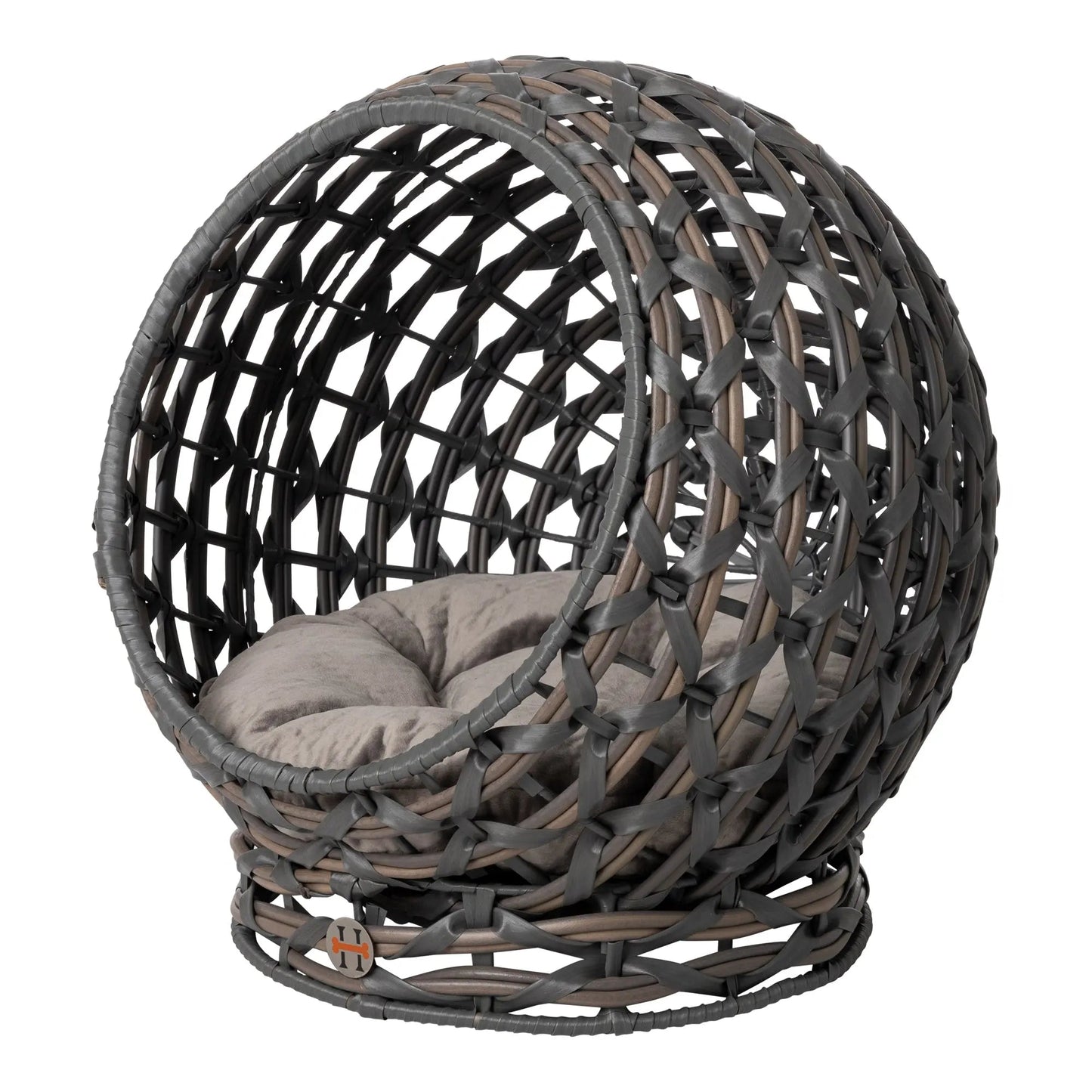 Hemisphere Rattan Elevated Pet Bed
