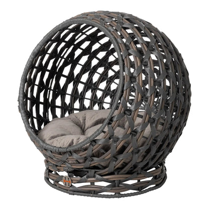 Hemisphere Rattan Elevated Pet Bed