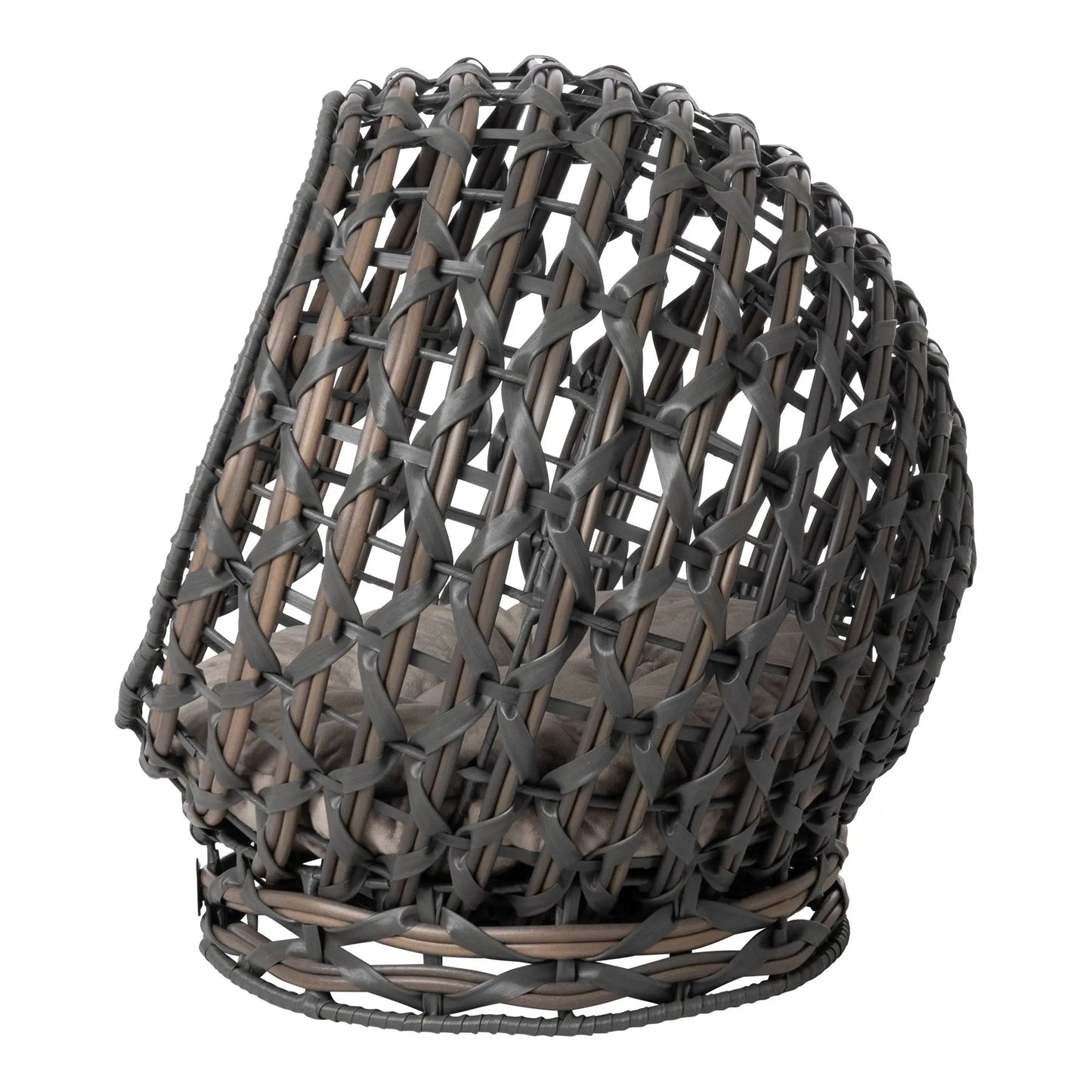 Hemisphere Rattan Elevated Pet Bed