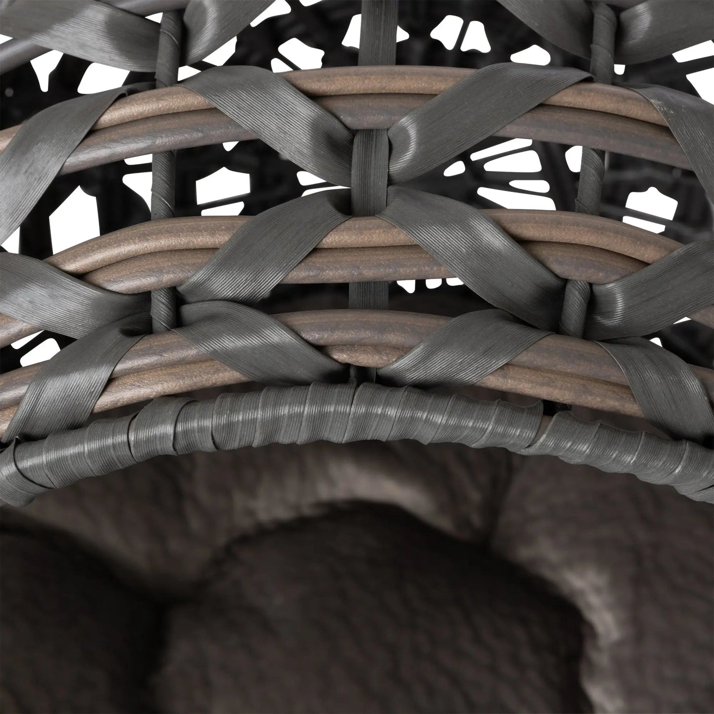 Hemisphere Rattan Elevated Pet Bed