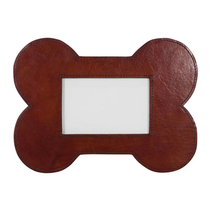 Bone Shaped Leather Pet Picture Frame