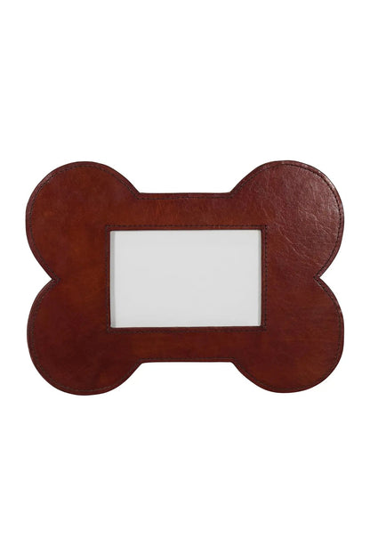 Bone Shaped Leather Pet Picture Frame