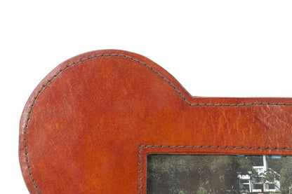 Bone Shaped Leather Pet Picture Frame