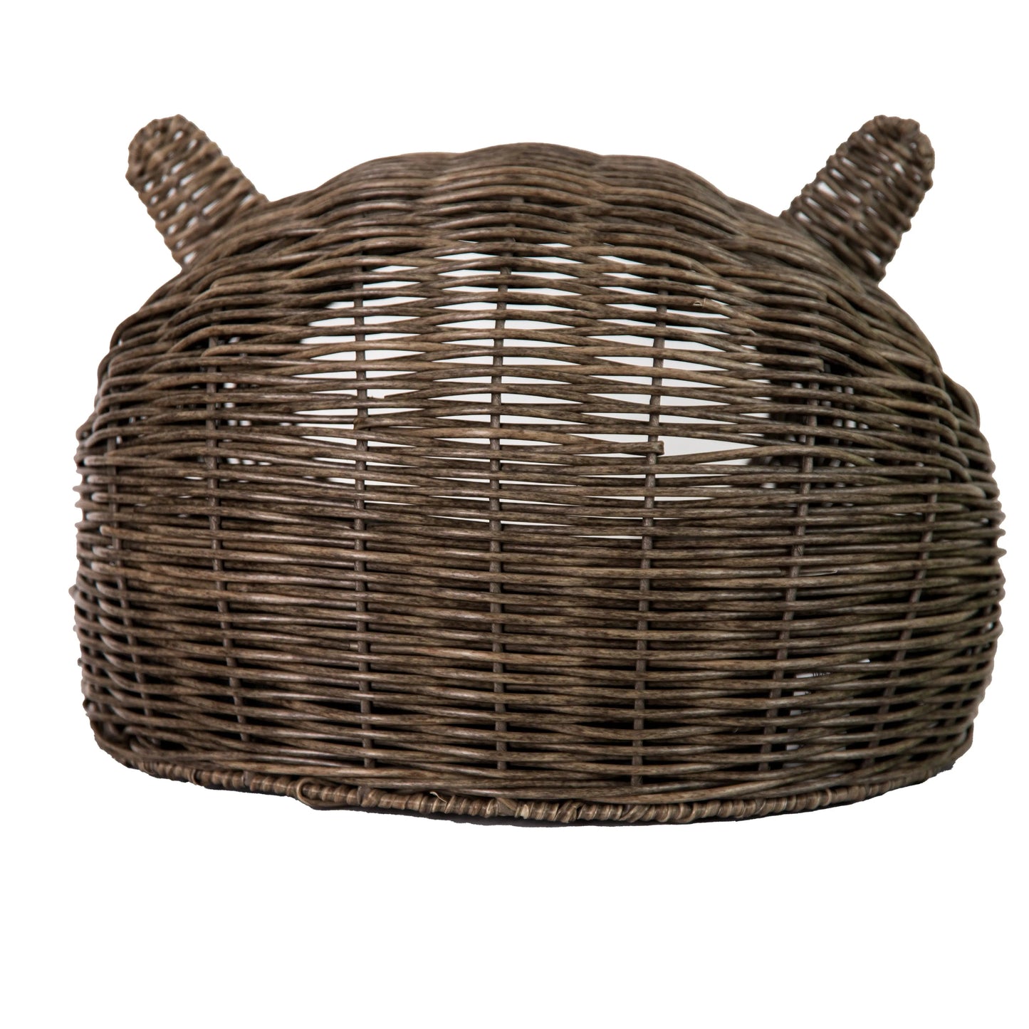 Wicker Cat Ear Playhouse and Pet Bed