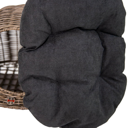 Wicker Cat Ear Playhouse and Pet Bed