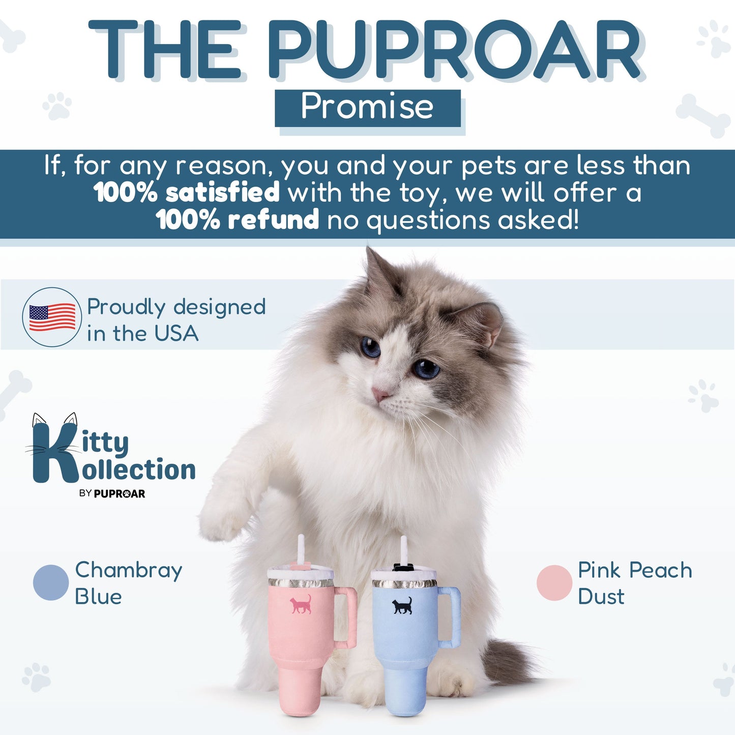 Kitty Cup Catnip Plush Cat Toy
