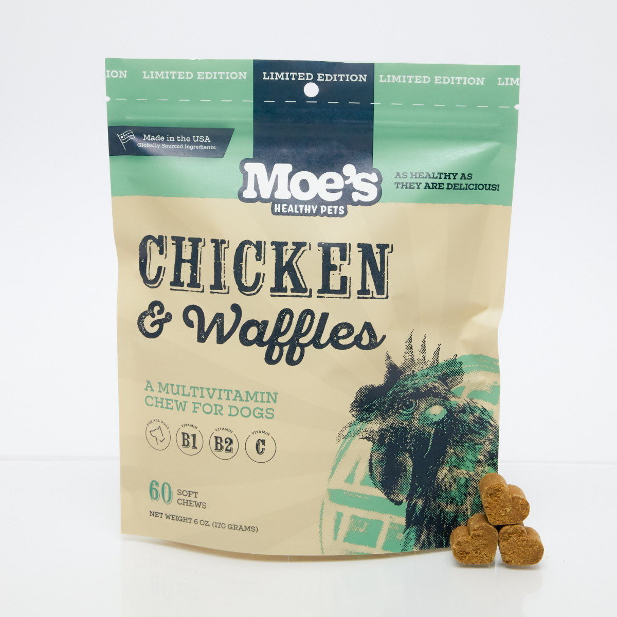 Chicken and Waffles Chews for Dogs