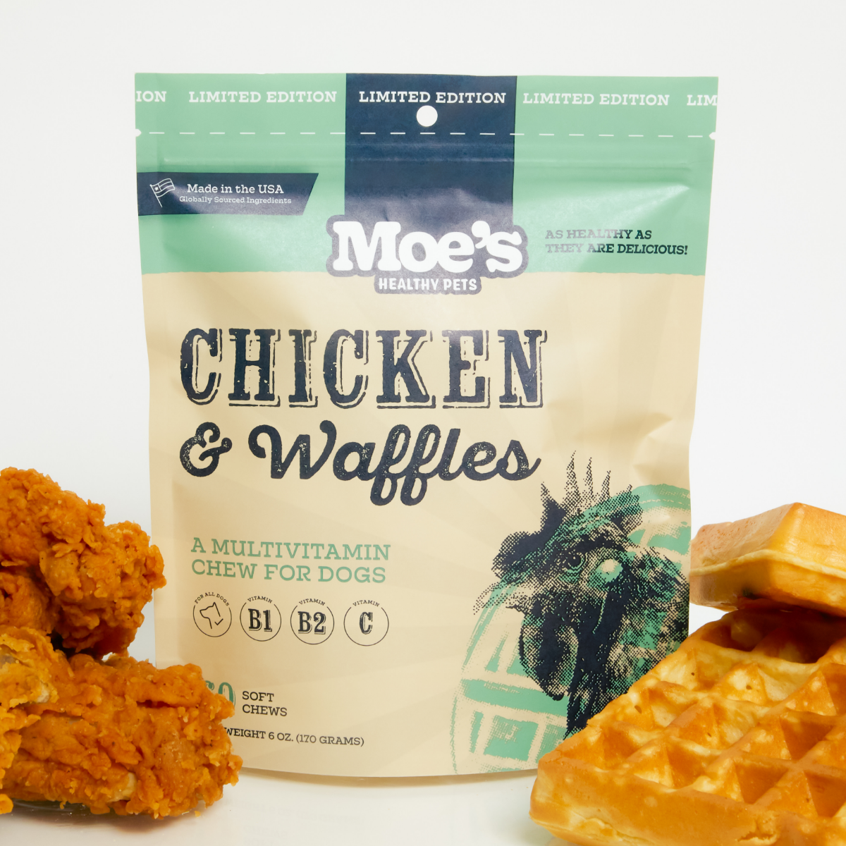 Chicken and Waffles Chews for Dogs