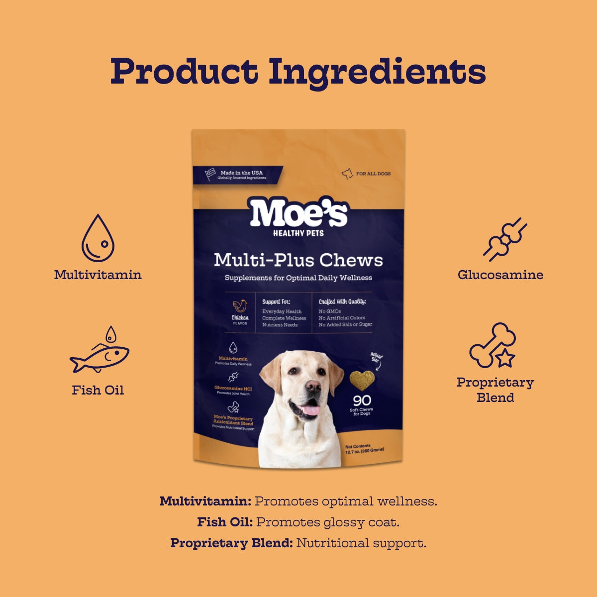 Multi-Plus Chews Daily Multivitamin for Dogs
