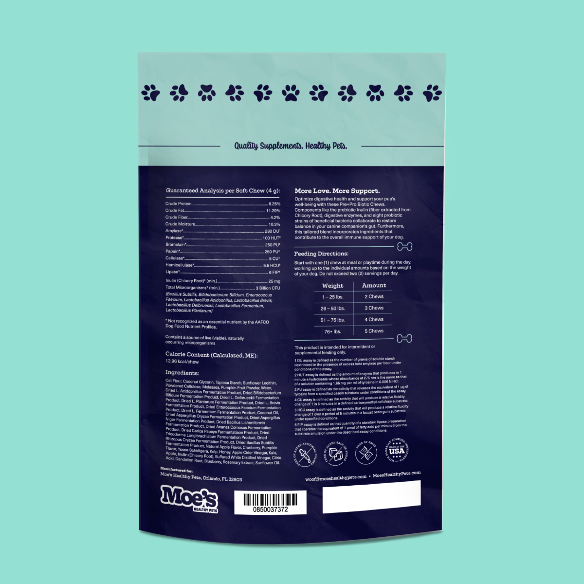 Pre + Pro Biotic Chews for Dogs