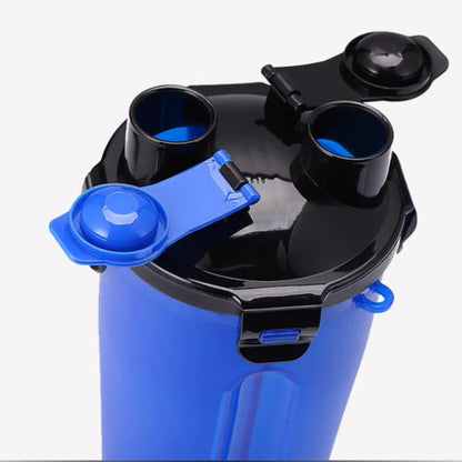 Portable Pet Travel Water and Food Bottle with Extra Bowl