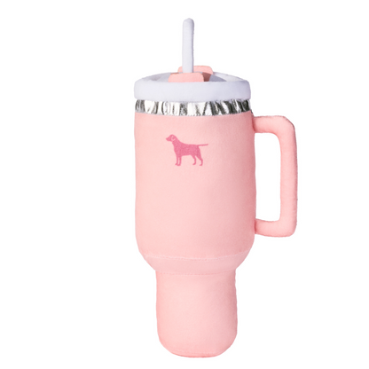 Pup Cup Squeaky Plush Dog Toy