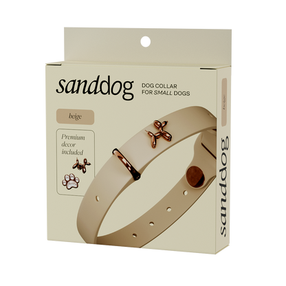 Balloon Beige Dog Collar