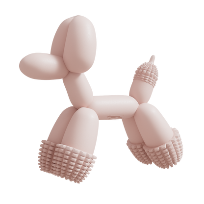 Pink Balloon Dog Toy for Small Dogs