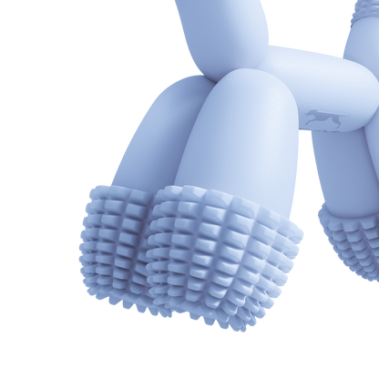 Balloon Dog Chew Toy in Blue